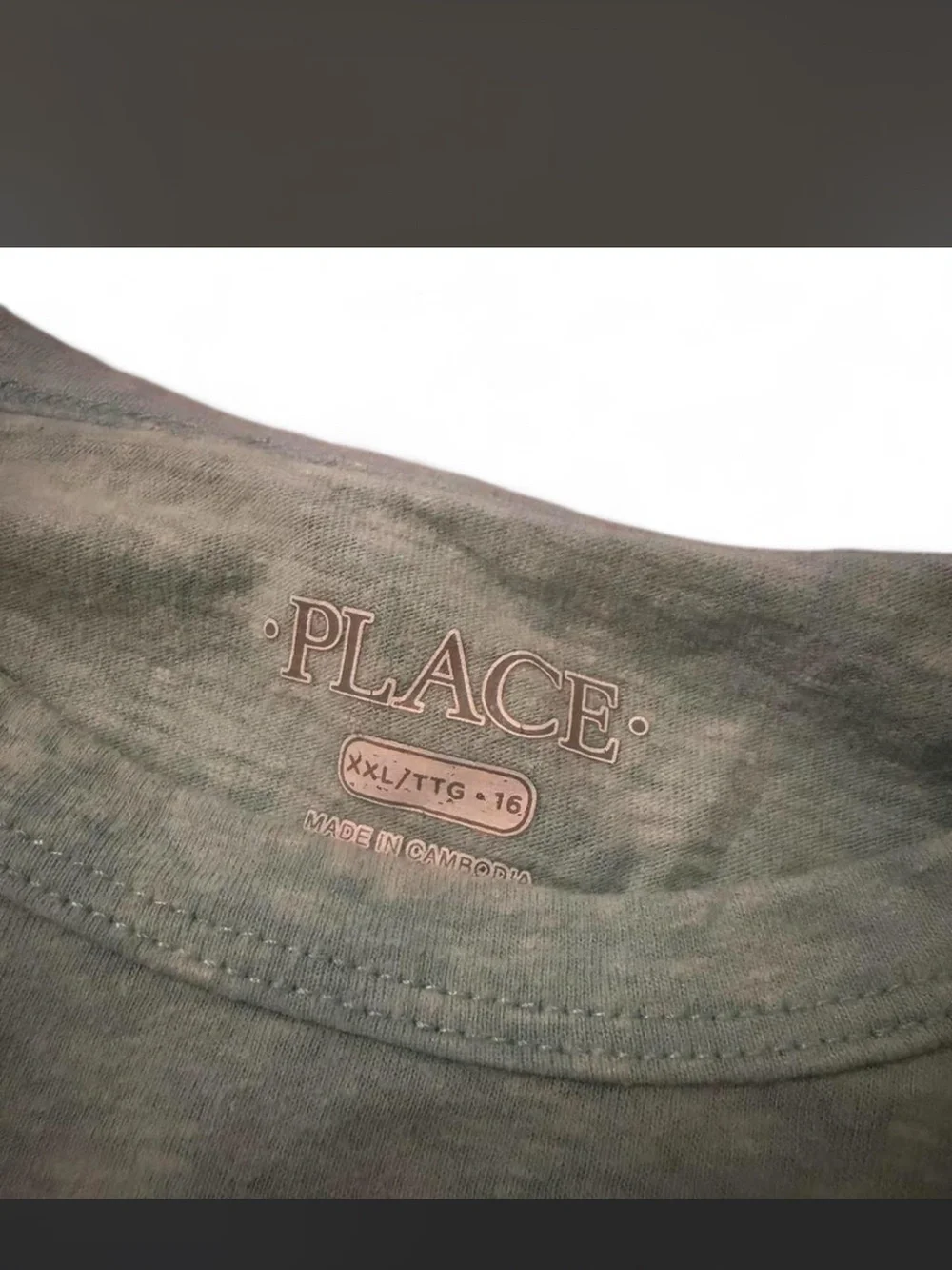 The Children's Place Olive Green Short Sleeve Tee